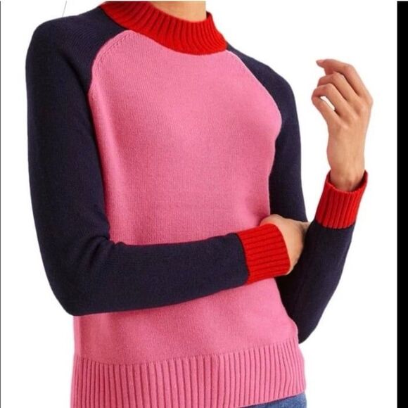 Boden Flora Color Block Sweater Size Medium - Picture 3 of 8
